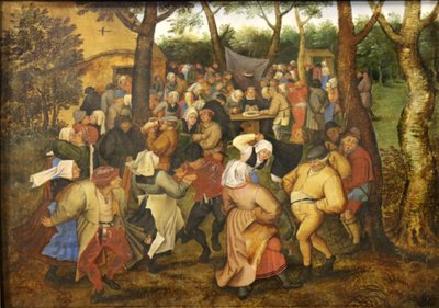 Bröllopsdans. av Pieter Brueghel the Younger