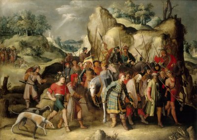 Sankt Paulus omvändelse. av Pieter Brueghel the Younger