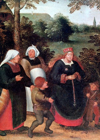 Brudens procession, c1584-1638 av Pieter Brueghel the Younger