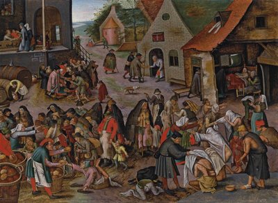De sju barmhärtighetsgärningarna av Pieter Brueghel the Younger