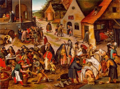 De sju barmhärtighetsverken, mellan 1616 och 1638 av Pieter Brueghel the Younger