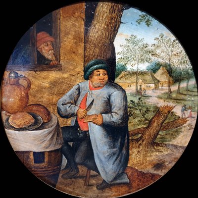 Den som äter bröd av Pieter Brueghel the Younger