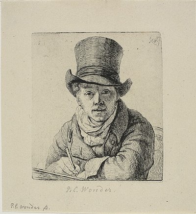 Självporträtt av Pieter Christoffel Wonder