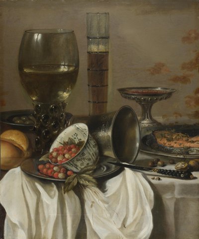 Stilleben med dryckeskärl, 1649 av Pieter Claesz