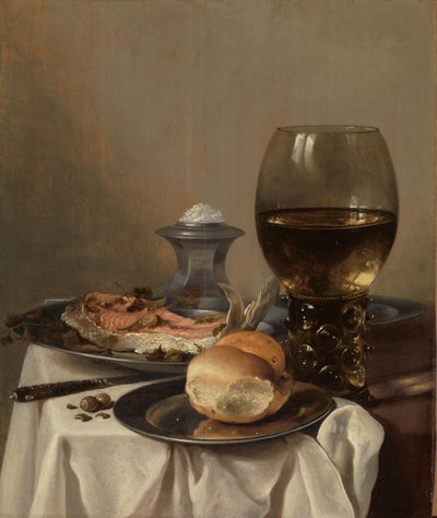 Stilleben med ett salt av Pieter Claesz