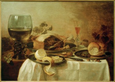 Stilleben med paté av Pieter Claesz