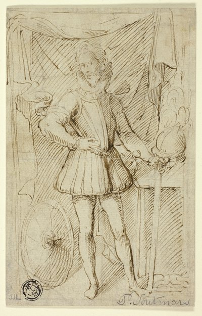 Porträtt av en adelsman i rustning av Pieter Claesz. Soutman