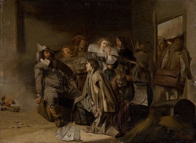 A Questioning of a Prisoner, c.1630. av Pieter Codde