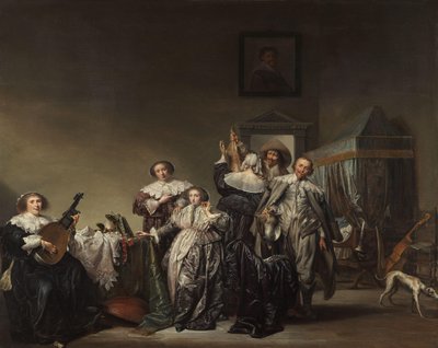 Galant företag Kavaljerer och damer av Pieter Codde
