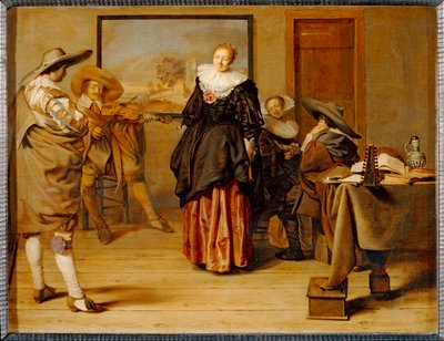 Danslektion 1627 ... av Pieter Codde