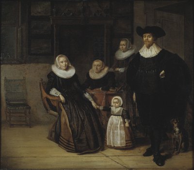 Porträtt av en familj, 1661 av Pieter Codde
