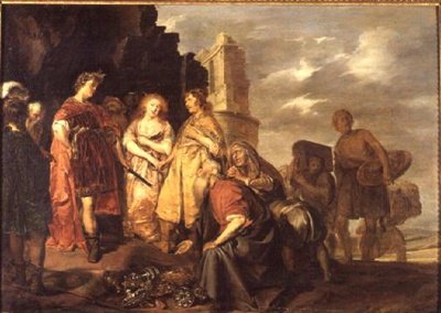 Scipios kontinens, romersk general (237-183 f.Kr.) av Pieter Codde