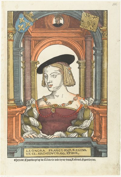 Porträtt av Eleanor av Österrike 1498-1558, 1539 av Pieter Coecke van Aelst