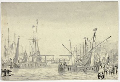 Fartyg i hamnen av Pieter Coopse