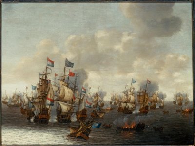 De fyra dagarnas sjöstrid av Pieter Cornelisz. Soest