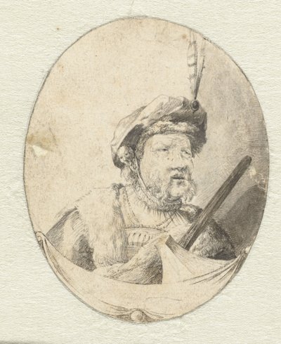 Byst av en man i orientaliska kläder av Pieter Cornelisz. Verbeeck (possibly)