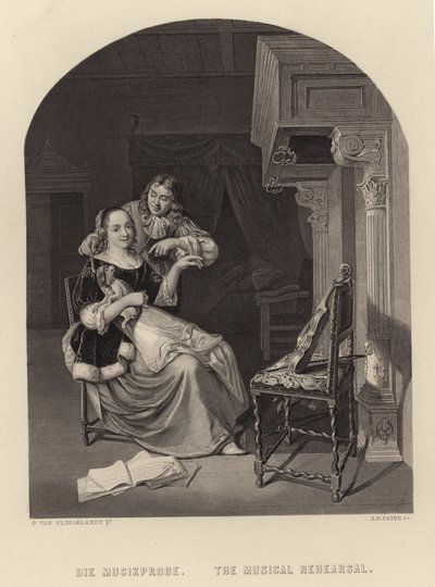 Den musikaliska repetitionen av Pieter Cornelisz van Slingelandt