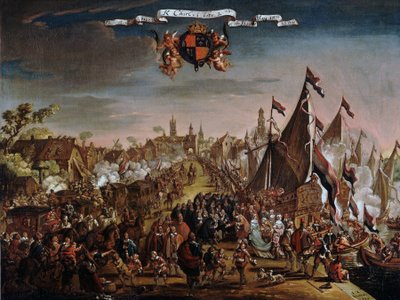 Slaget om de fyra dagarna av Pieter Cornelisz van Soest