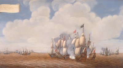Första slaget vid Öland den 31 maj 1564, 1600-talets andra hälft.. av Pieter Cornelisz van Soest
