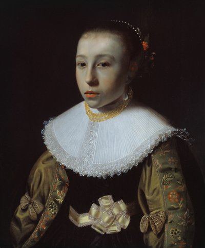 Porträtt av en ung flicka, 163335. av Pieter Dubordieu