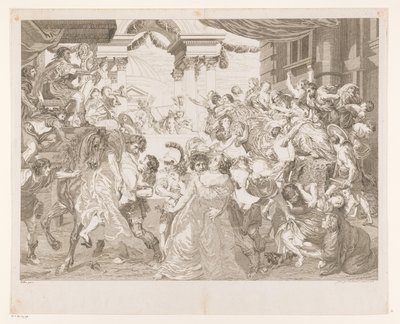 Sabine maiden rån av Pieter Franciscus Martenasie