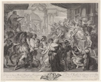 Sabine Virgin Rån av Pieter Franciscus Martenasie