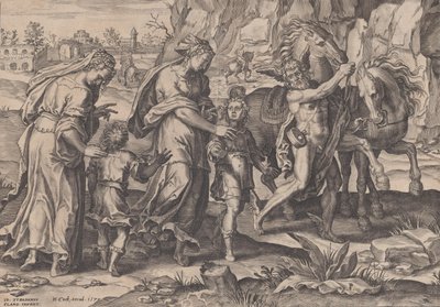 Ungdom, från Människolivets gång, 1570. av Pieter Furnius