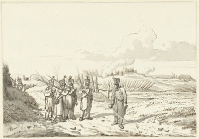 En ambulerande patrull, 1813-1814 av Pieter Gerardus van Os (signed by artist)