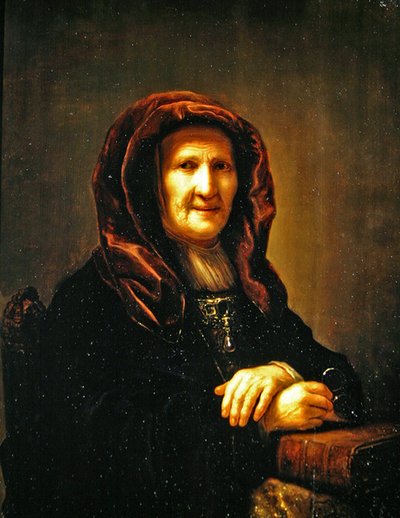 Porträtt av en gammal dam av Pieter Harmansz Verelst
