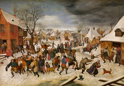 Barnmassakern i Betlehem (olja på panel) av Pieter III Brueghel