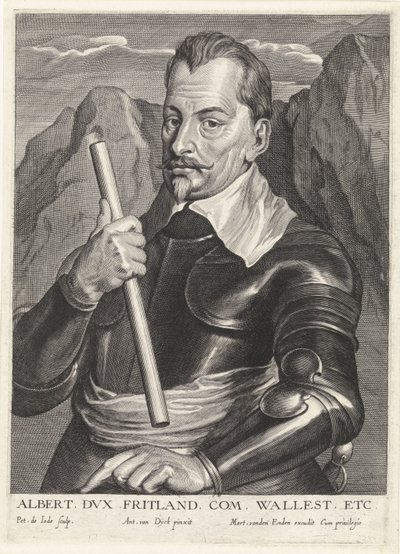 Albrecht av Wallenstein 1583-1634, c.1630 av Pieter I Jode de