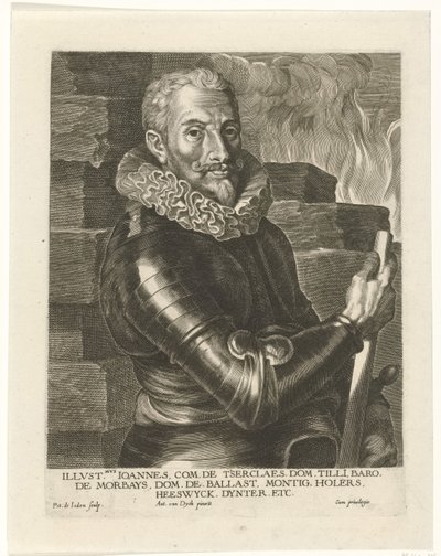 Porträtt av Johann Tserclaes, greve av Tilly av Pieter I Jode de
