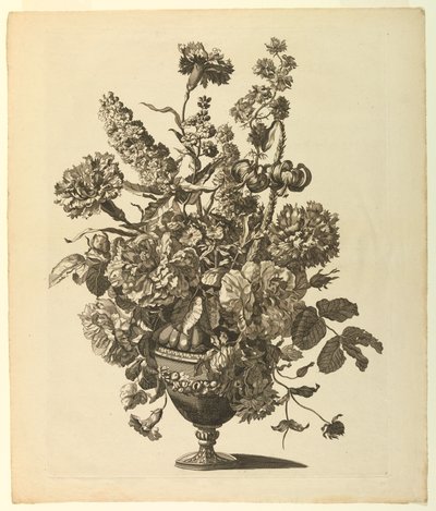 Vase med blommor av Pieter I. Mortier