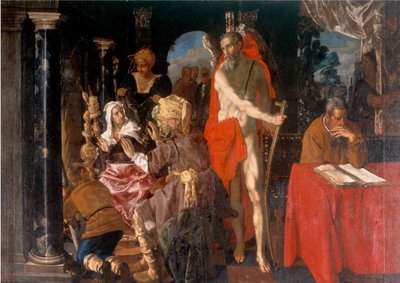 Allegori över ålderdom. Tiden och den lärde av Pieter Isaacsz