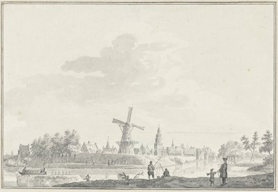 Utsikt över staden Buren av Pieter Jan van Liender