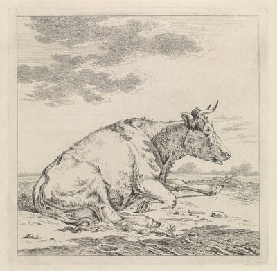 Liggande ko, till höger av Pieter Janson