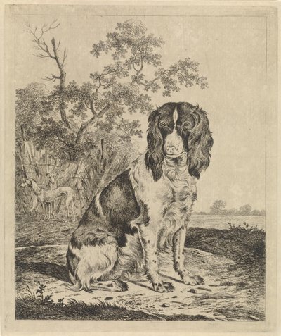 Sittande rapphönshund av Pieter Janson