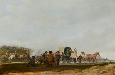 Bakhåll för en armékonvoj, 1631 av Pieter Jansz Post
