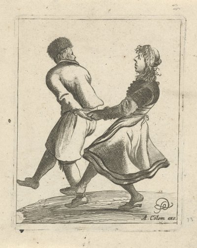 dansande par av Pieter Jansz Quast