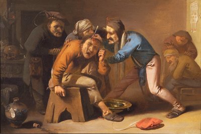 Die Steinoperation av Pieter Jansz. Quast