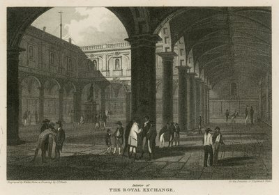 Interiör i Royal Exchange, London av Pieter Jansz. Quast