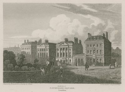 Norra sidan av Cavendish Square, London av Pieter Jansz. Quast