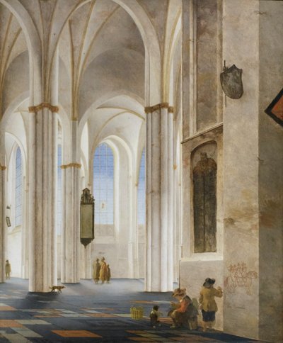 Interiören i Buurkerk-kyrkan i Utrecht av Pieter Jansz Saenredam