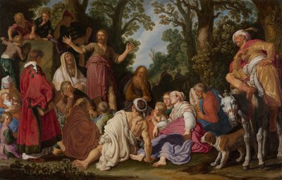 Johannes Döparen predikar av Pieter Lastman