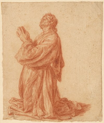 Studie eines knienden Mannes av Pieter Lastman