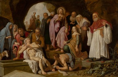 Lasarus uppväckande av Pieter Lastman
