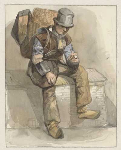 Sittande köpman av Pieter Marinus van de Laar (attributed to)