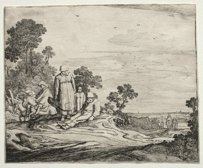 Landskap med bönder, 1626. av Pieter Molyn