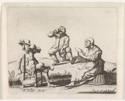 Tre bönder av Pieter Nolpe
