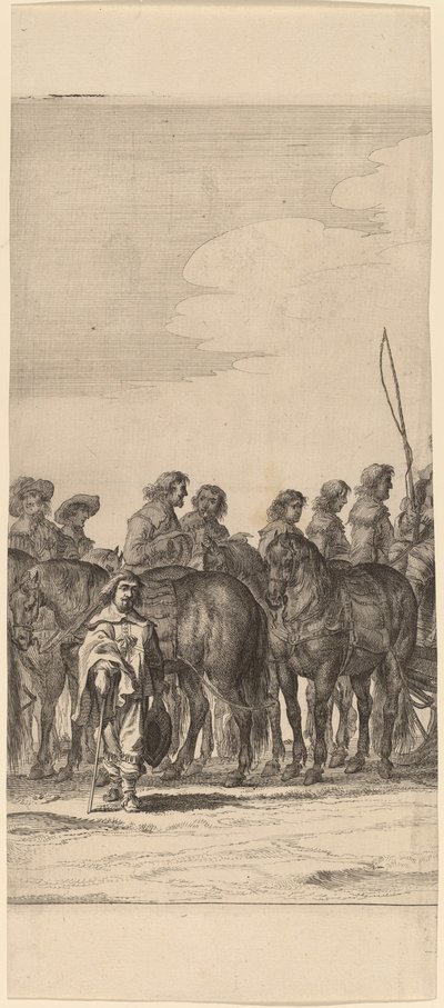 Marie de Medicis intåg i Amsterdam [skylt 5 av 6] av Pieter Nolpe